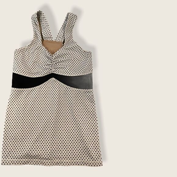 Size 2 Polka Dot Ultra Rare Racerback Tank - Picture 1 of 4